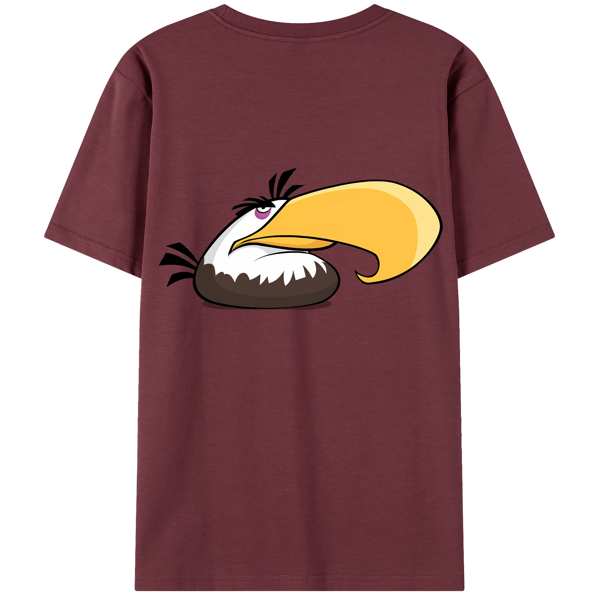 （画像用） Angry Birds アングリーバード 綿100％半袖Tシャツ（背面プリント）